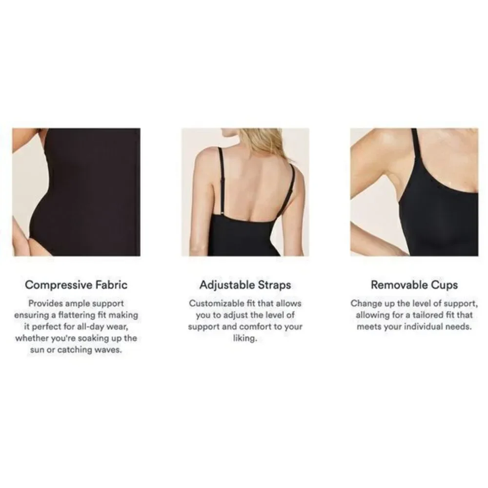 Andie‎ Swimwear The Santorini One Piece Size Extra Small Horizon Blue